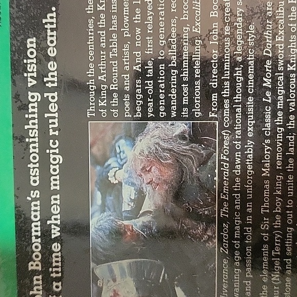 EXCALIBUR 1981 VHS EXCELLENT CONDITION - Picture 3 of 6